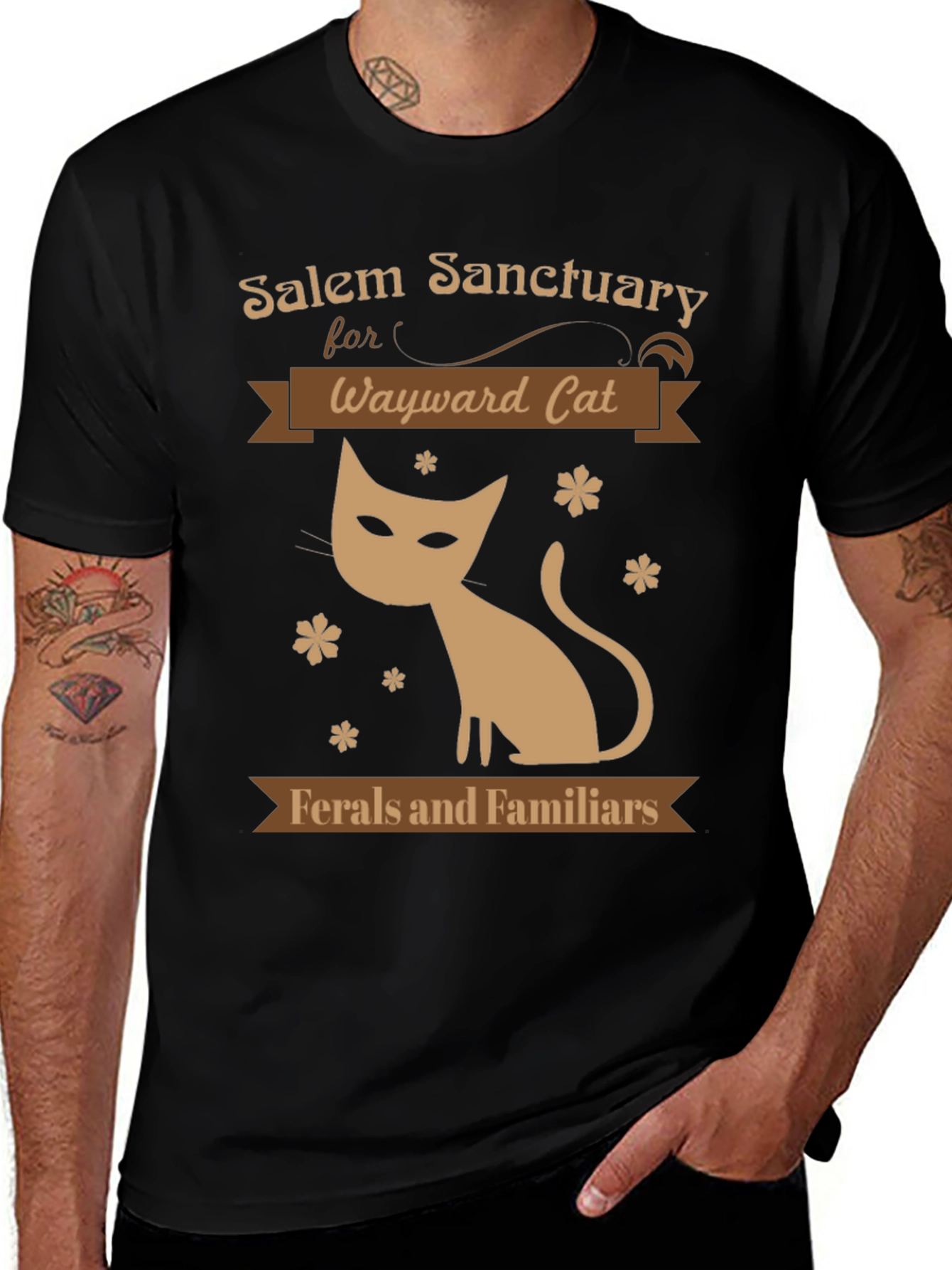 Variant 15 of Salem Sanctuary Cat Graphic Tee