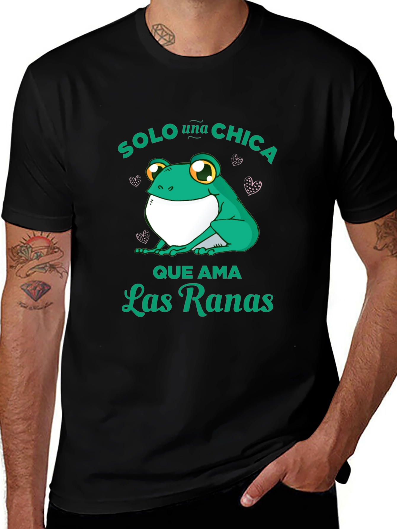 Variant 17 of Frog Lover T-Shirt - "Solo Una Chica Que Ama Las Ranas"