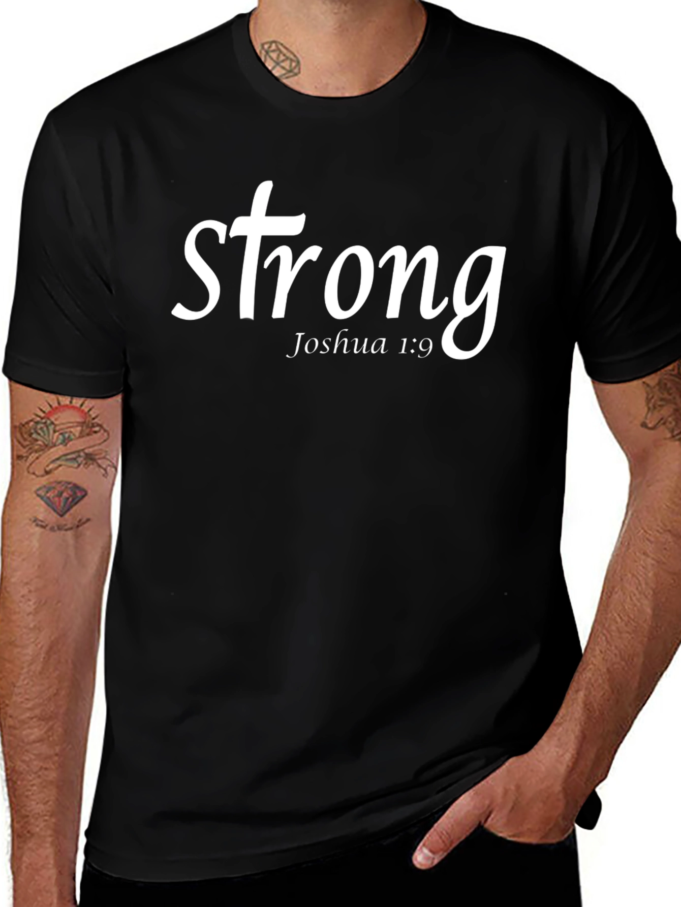 Variant 18 of Strong Joshua 1:9 Graphic T-Shirt