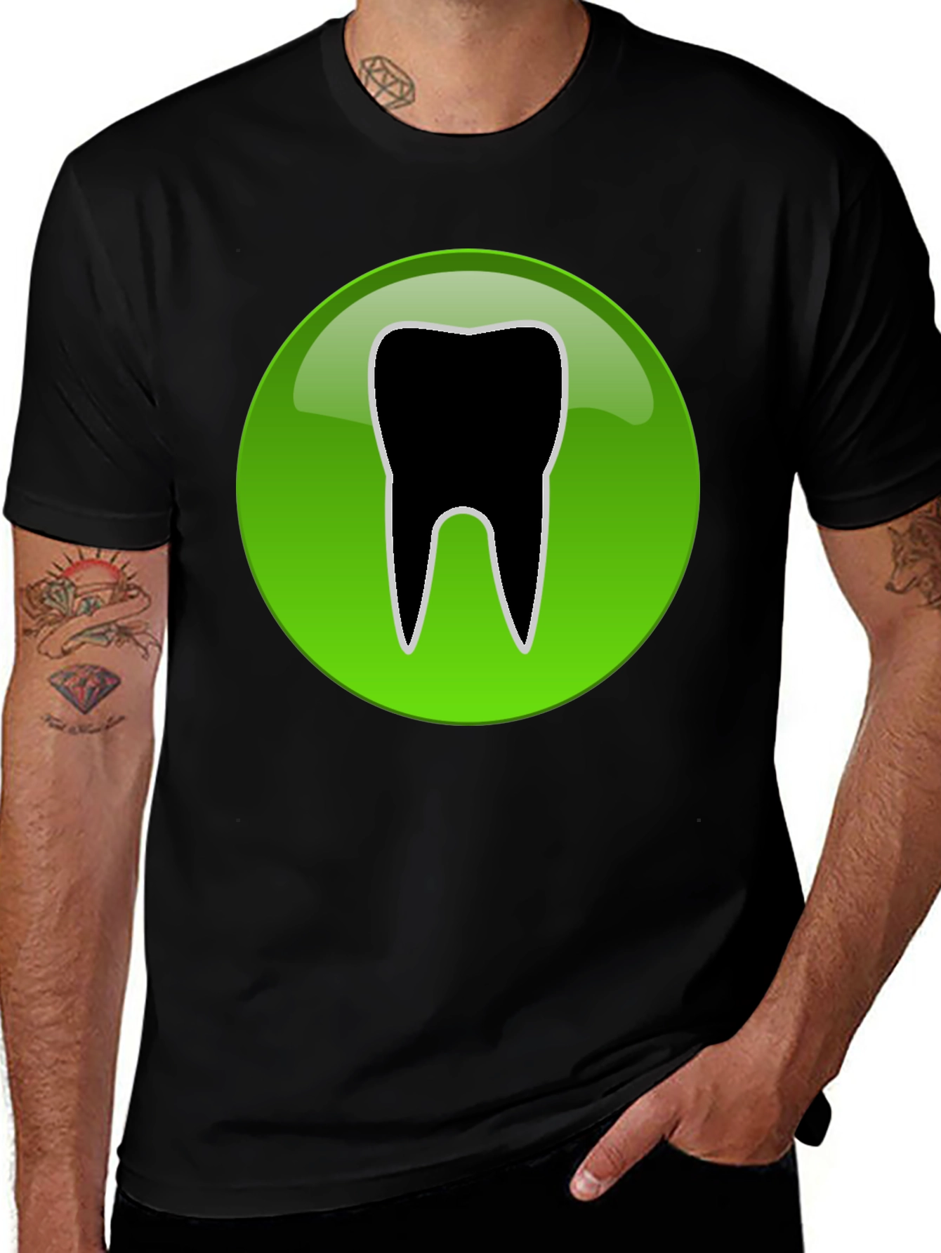 Variant 12 of Dental Health T-Shirt - Tooth Graphic Tee
