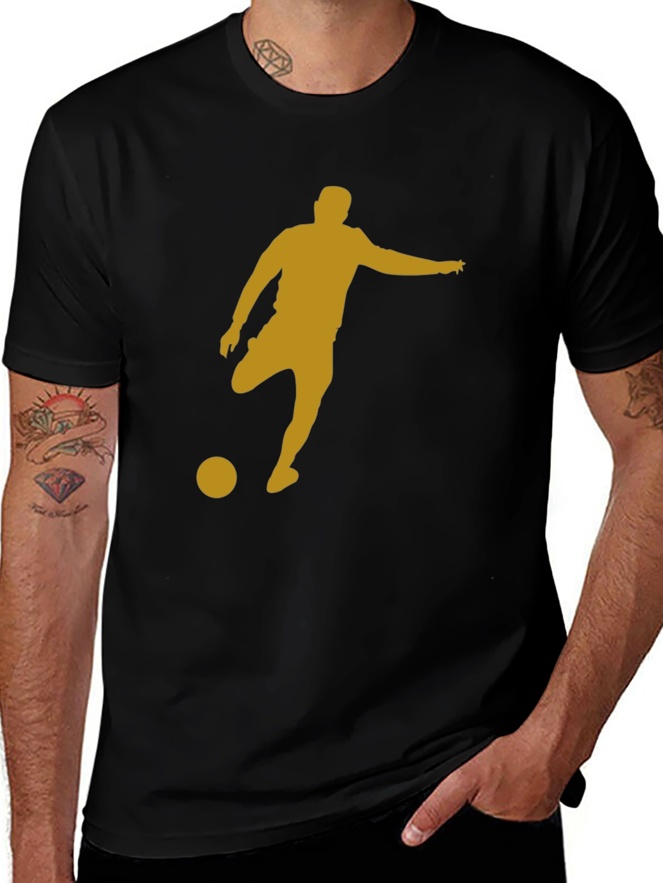 Variant 9 of Soccer Silhouette Graphic T-Shirt