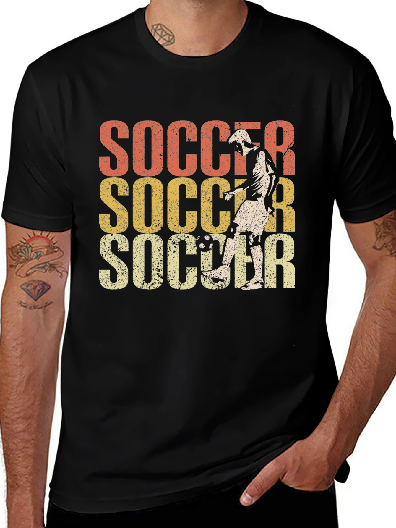 Variant 11 of Retro Soccer Player T-Shirt