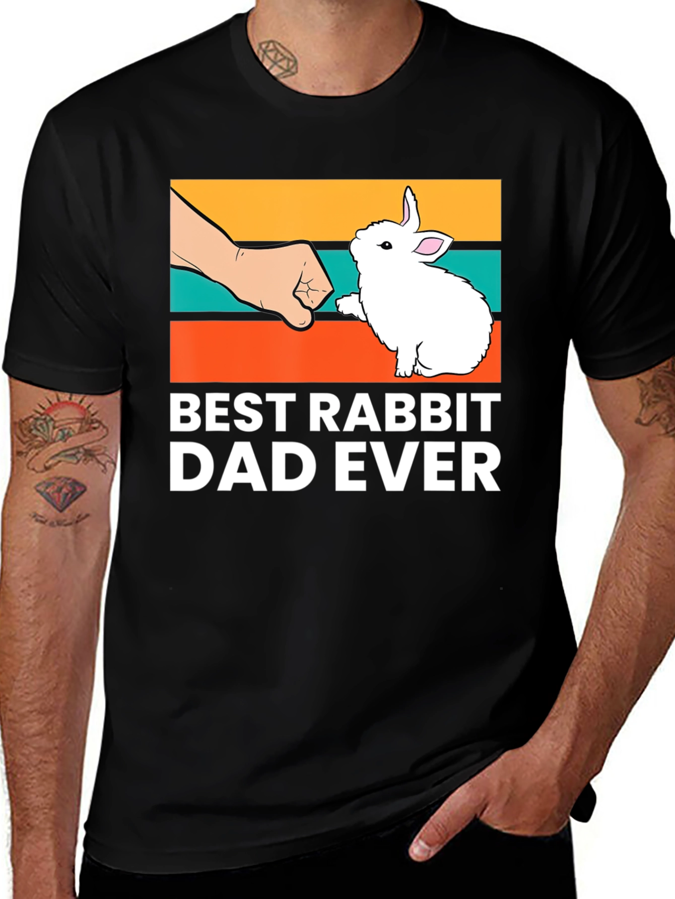 Variant 13 of Best Rabbit Dad Ever T-Shirt