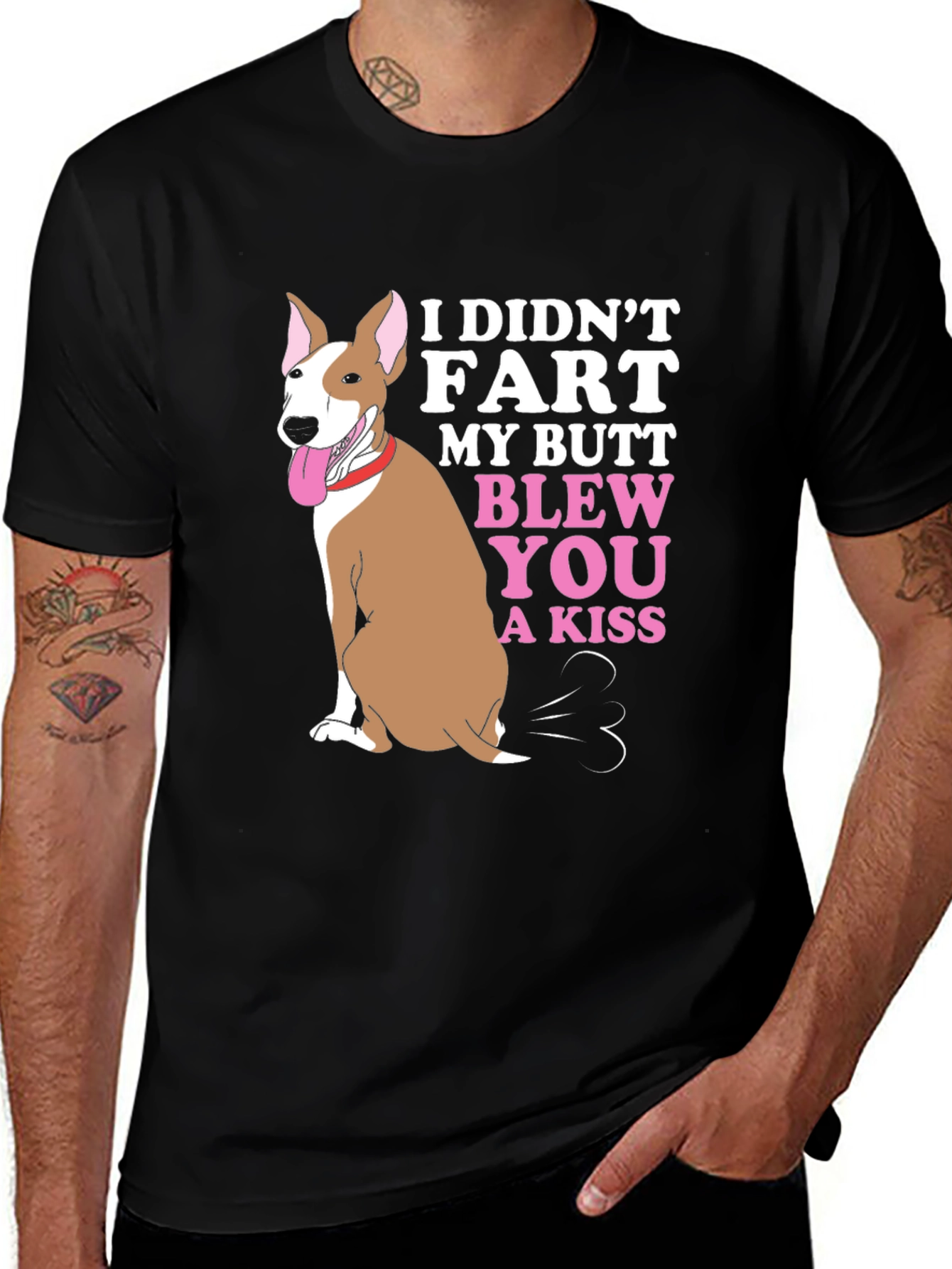 Variant 18 of Funny Dog "I Didn't Fart" Graphic Tee