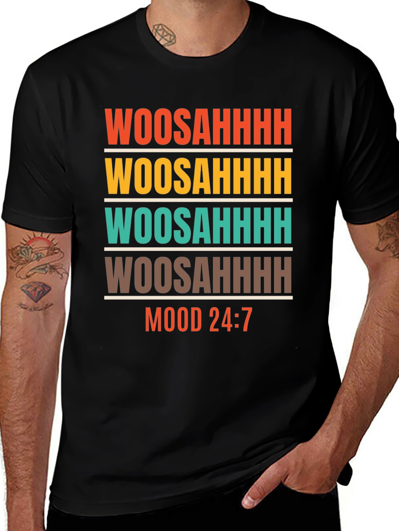 Variant 24 of Woosahhh Mood 24:7 Graphic T-Shirt