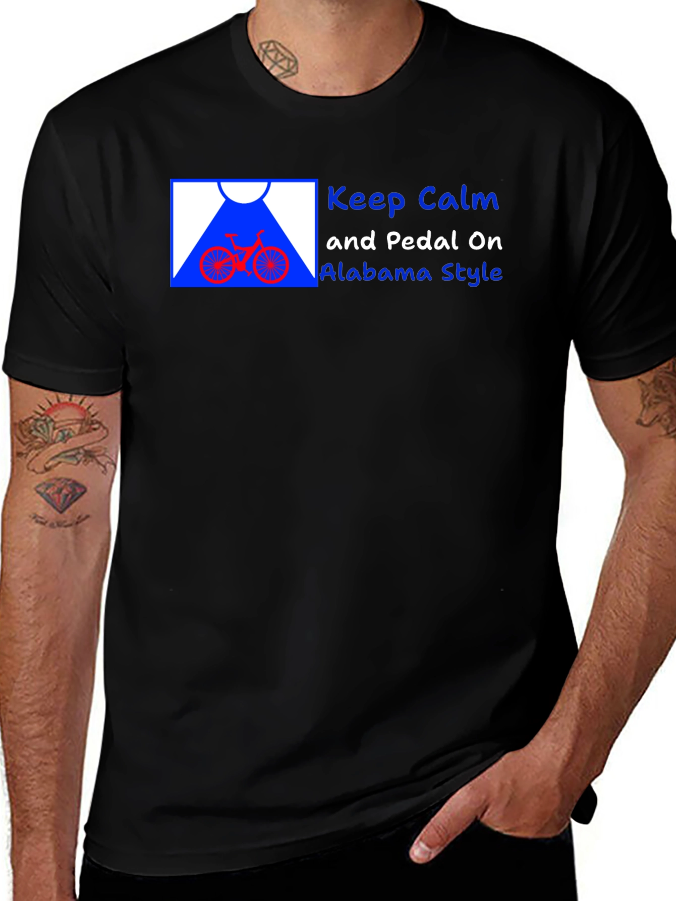 Variant 22 of Keep Calm and Pedal On Alabama Style T-Shirt