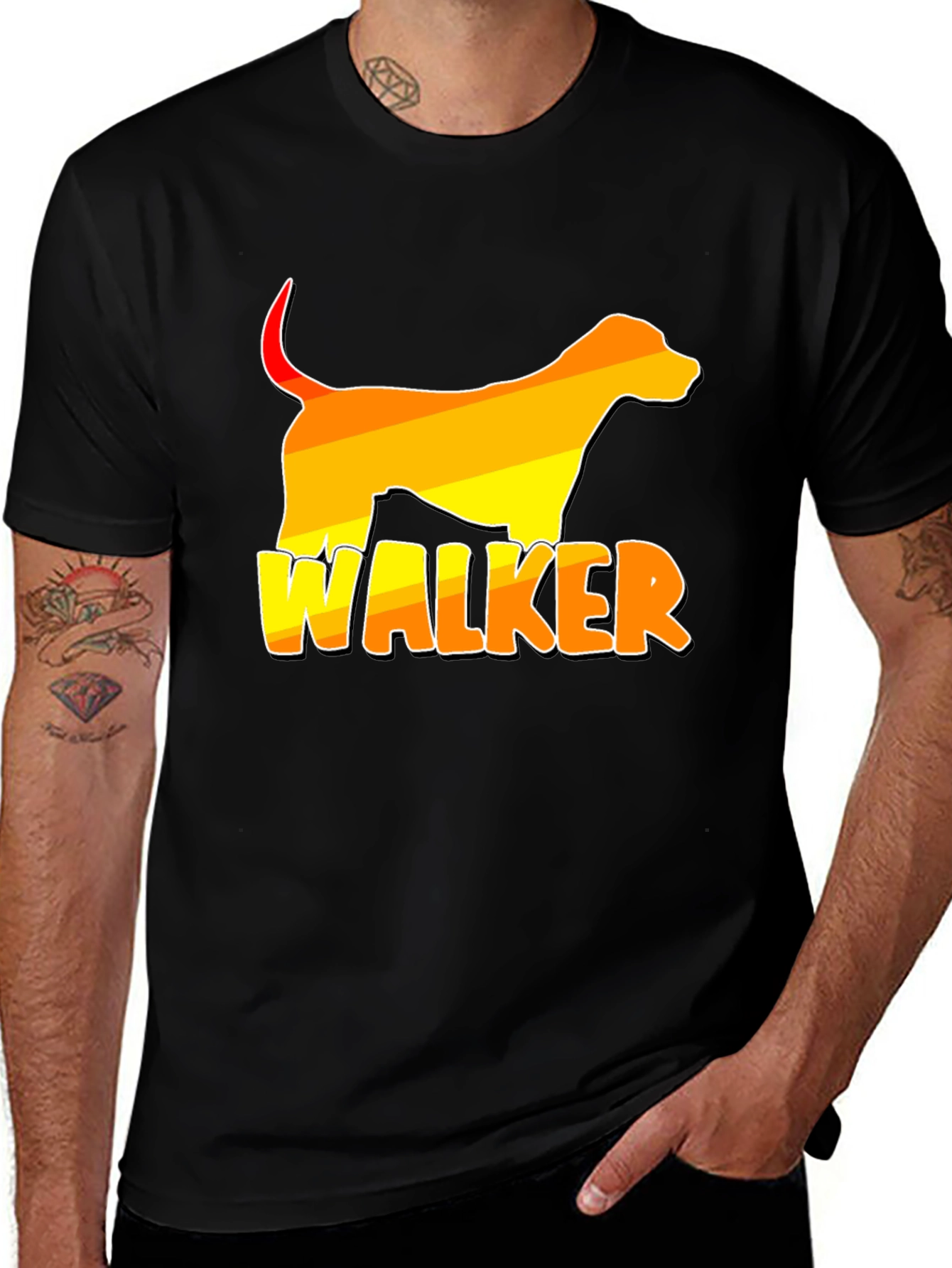 Variant 10 of Walker Dog Graphic T-Shirt