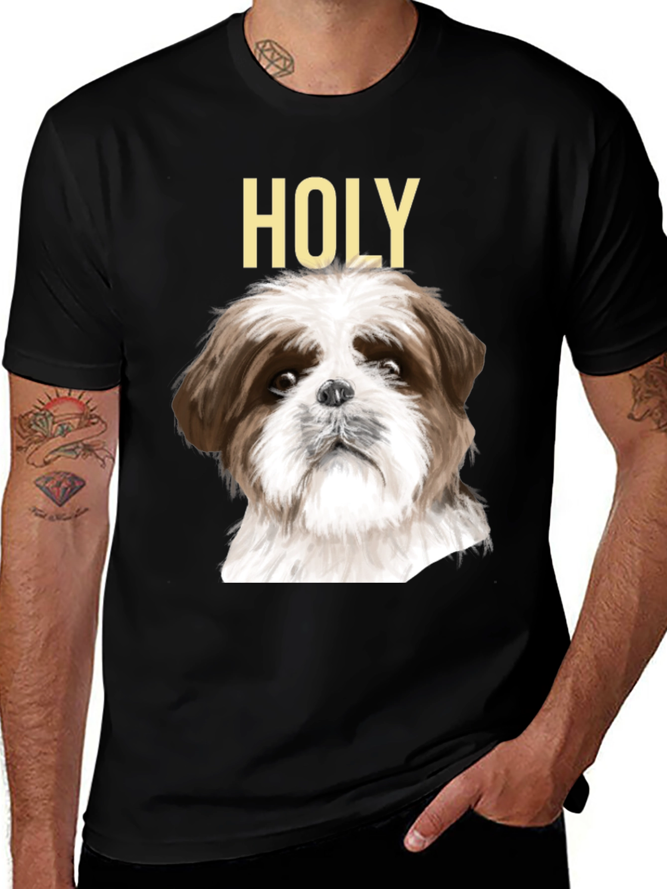 Variant 21 of Holy Shih Tzu Dog T-Shirt