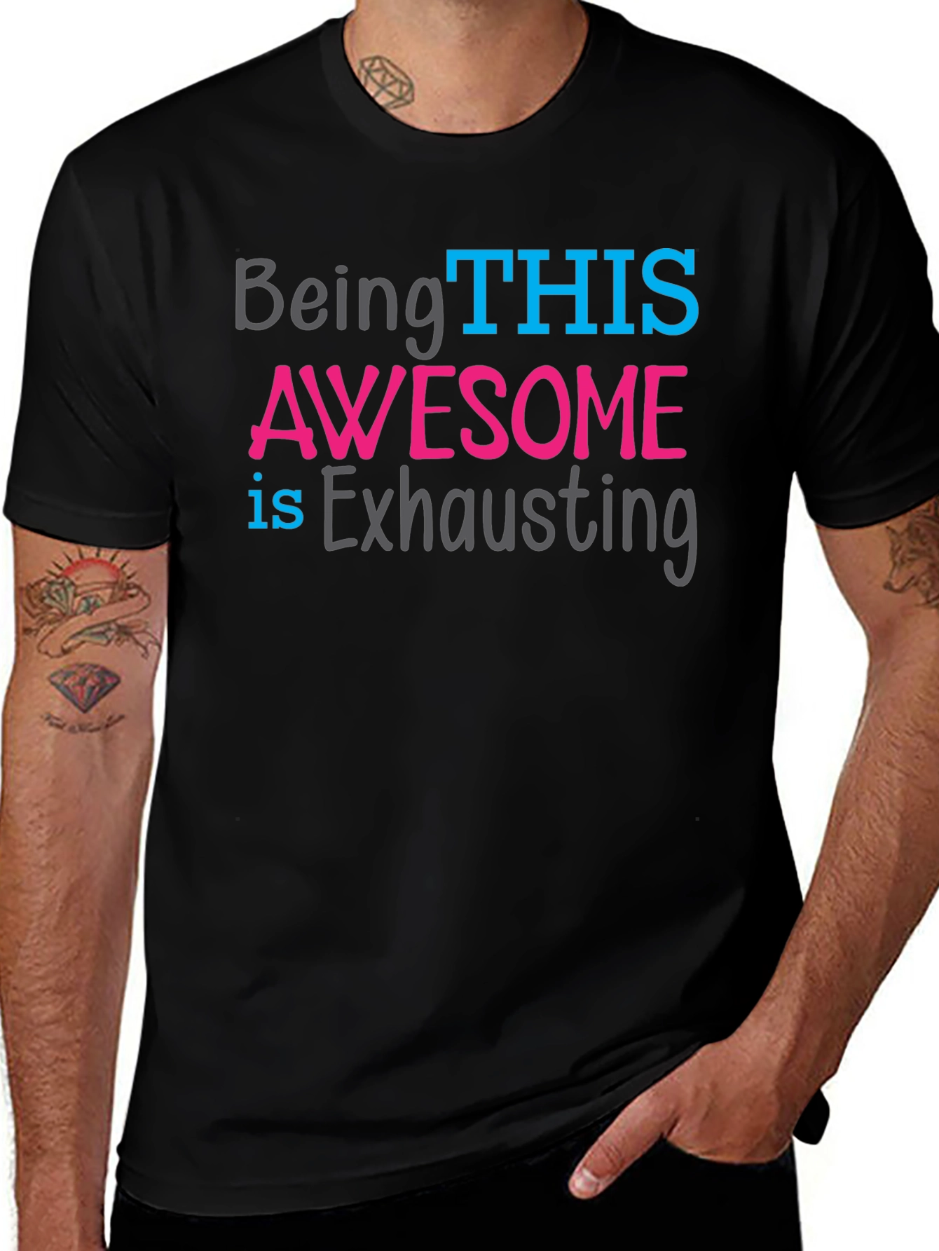 Variant 4 of Awesome Exhausting Graphic T-Shirt