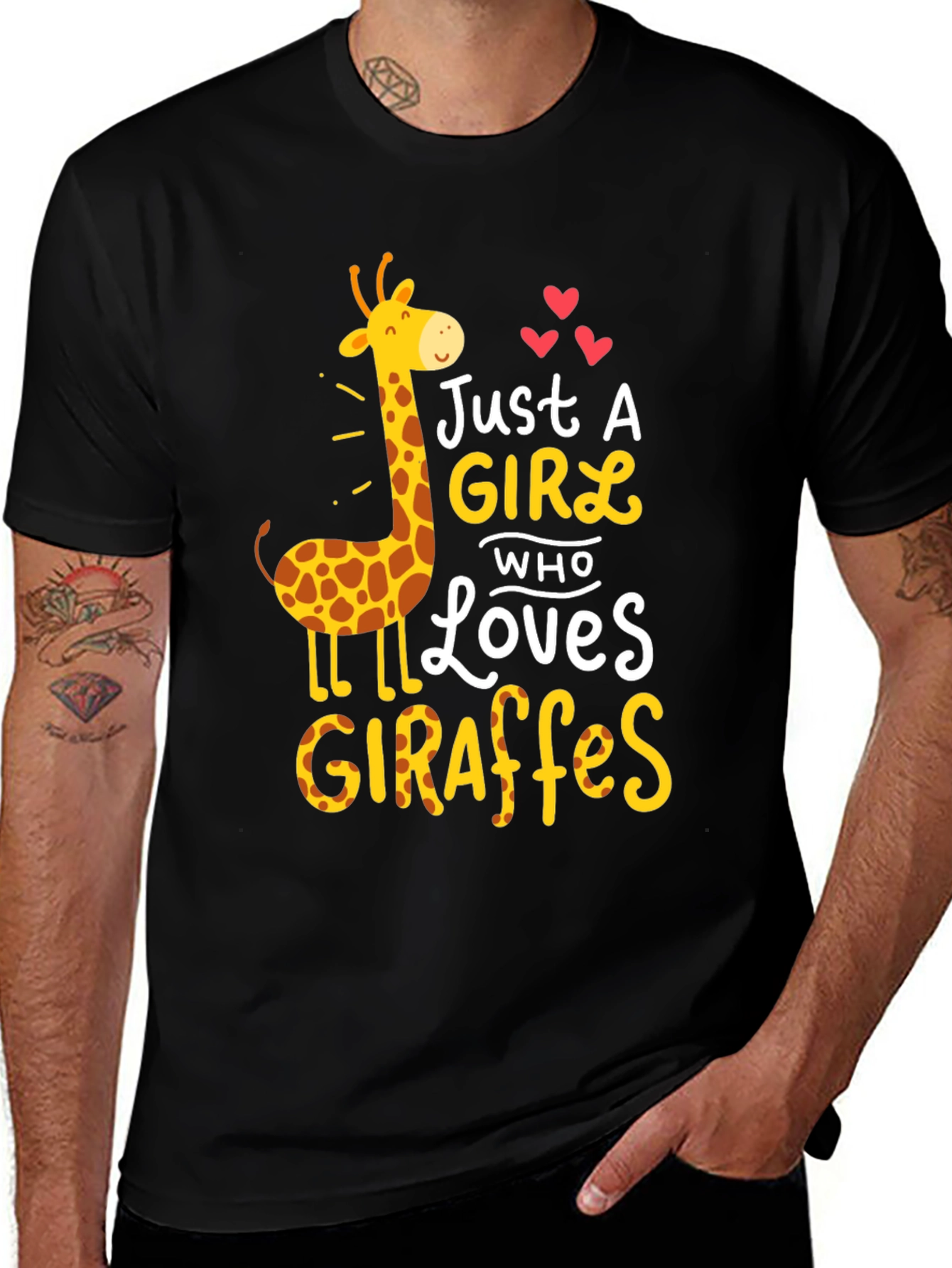 Variant 28 of Just a Girl Who Loves Giraffes T-Shirt