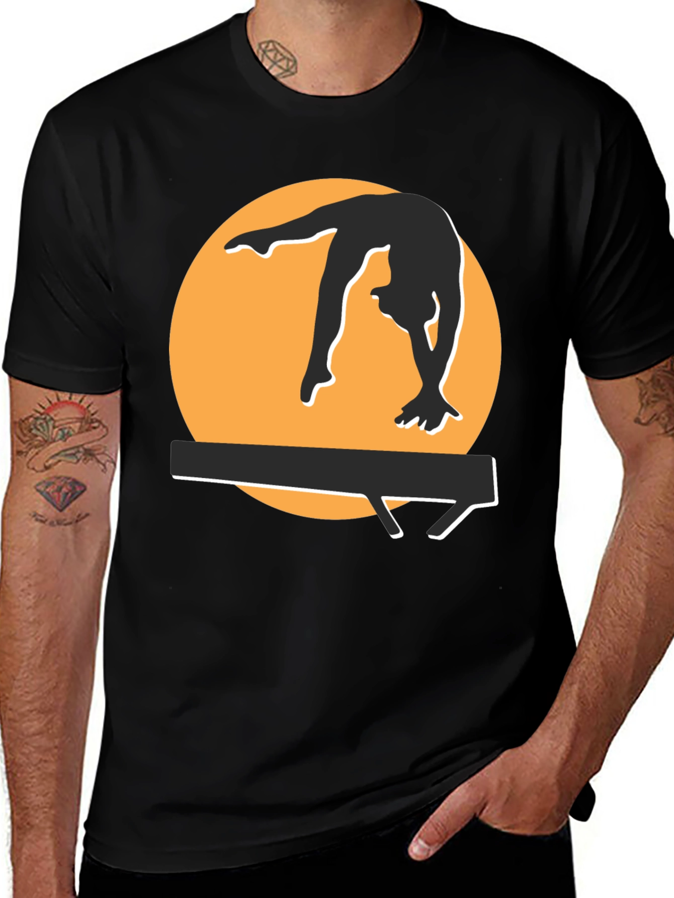 Variant 12 of Gymnast Silhouette Graphic Tee