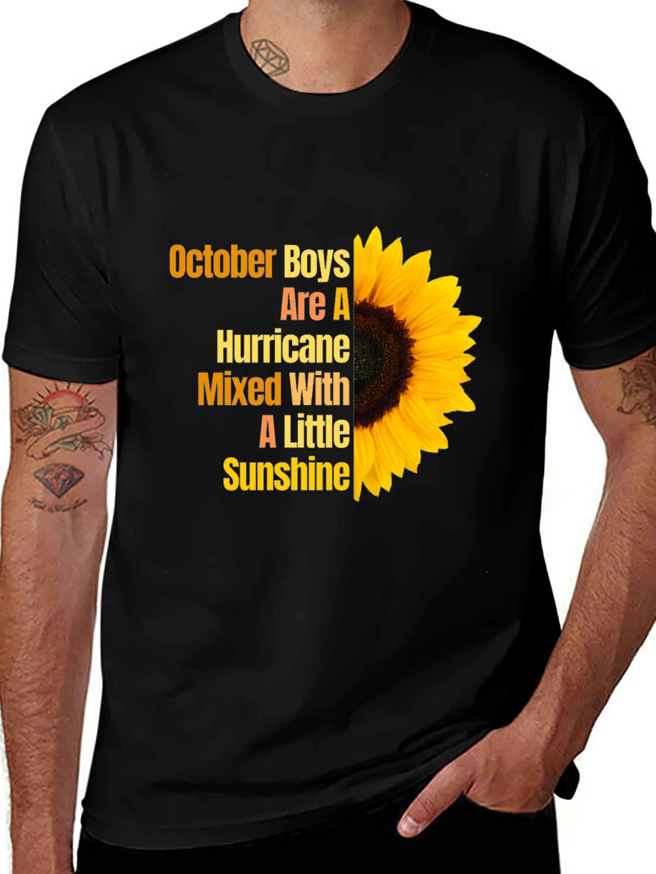 Variant 17 of October Boys Sunflower T-Shirt