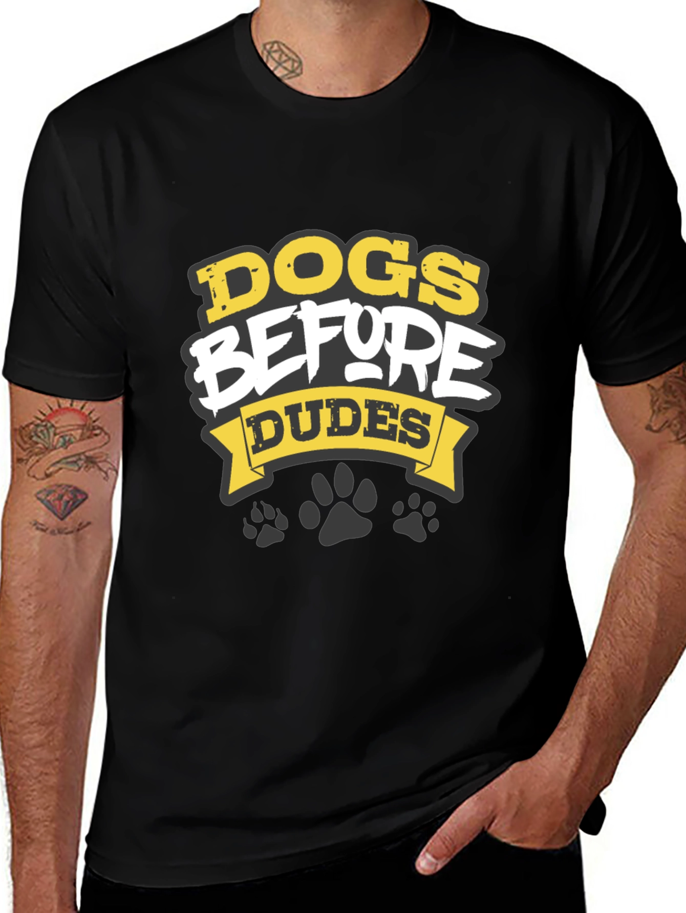 Dogs Before Dudes Graphic T-Shirt