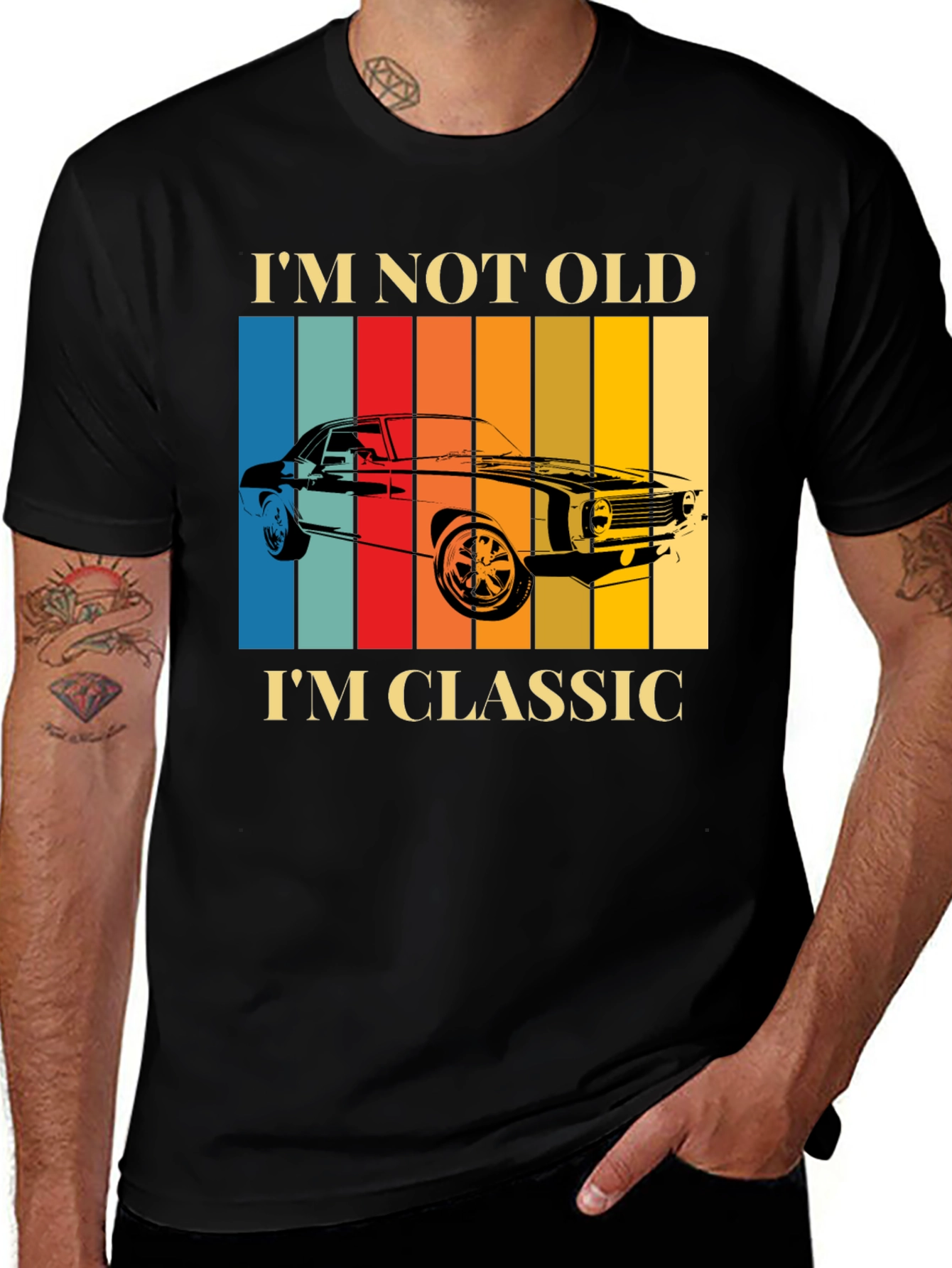 Variant 3 of I'm Not Old I'm Classic Car Graphic T-Shirt