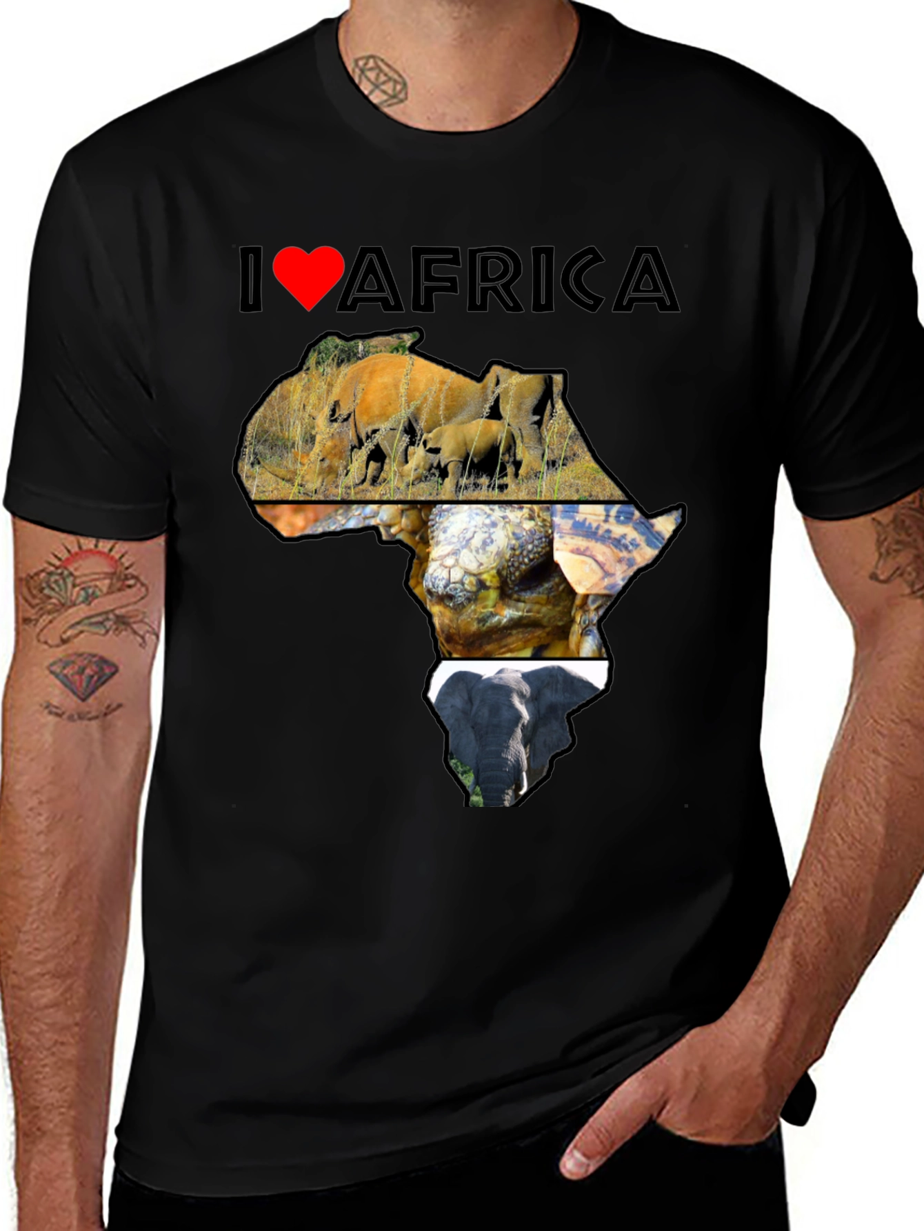 Variant 6 of I Heart Africa Graphic Tee