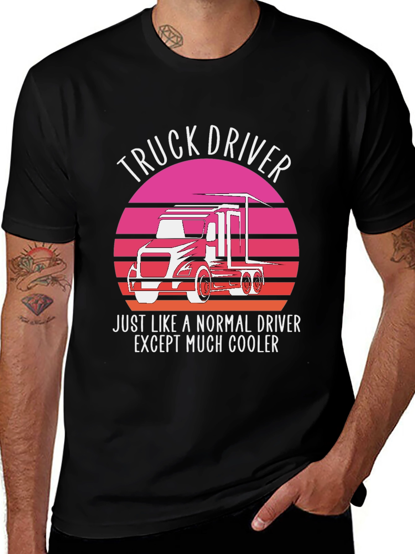 Variant 22 of Truck Driver T-Shirt - Cooler Than Normal!
