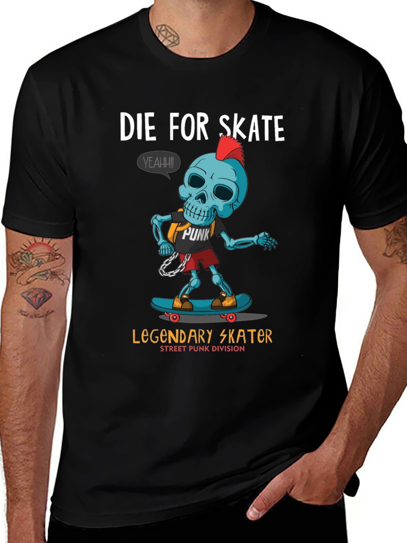 Variant 5 of Die For Skate Punk Skater Graphic T-Shirt