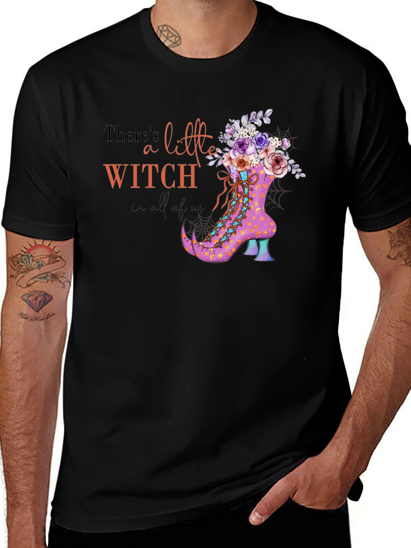 Witch Boot Halloween T-Shirt