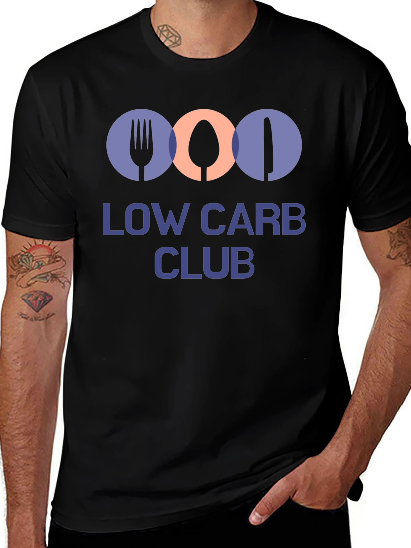 Variant 3 of Low Carb Club Graphic Tee - Foodie T-Shirt