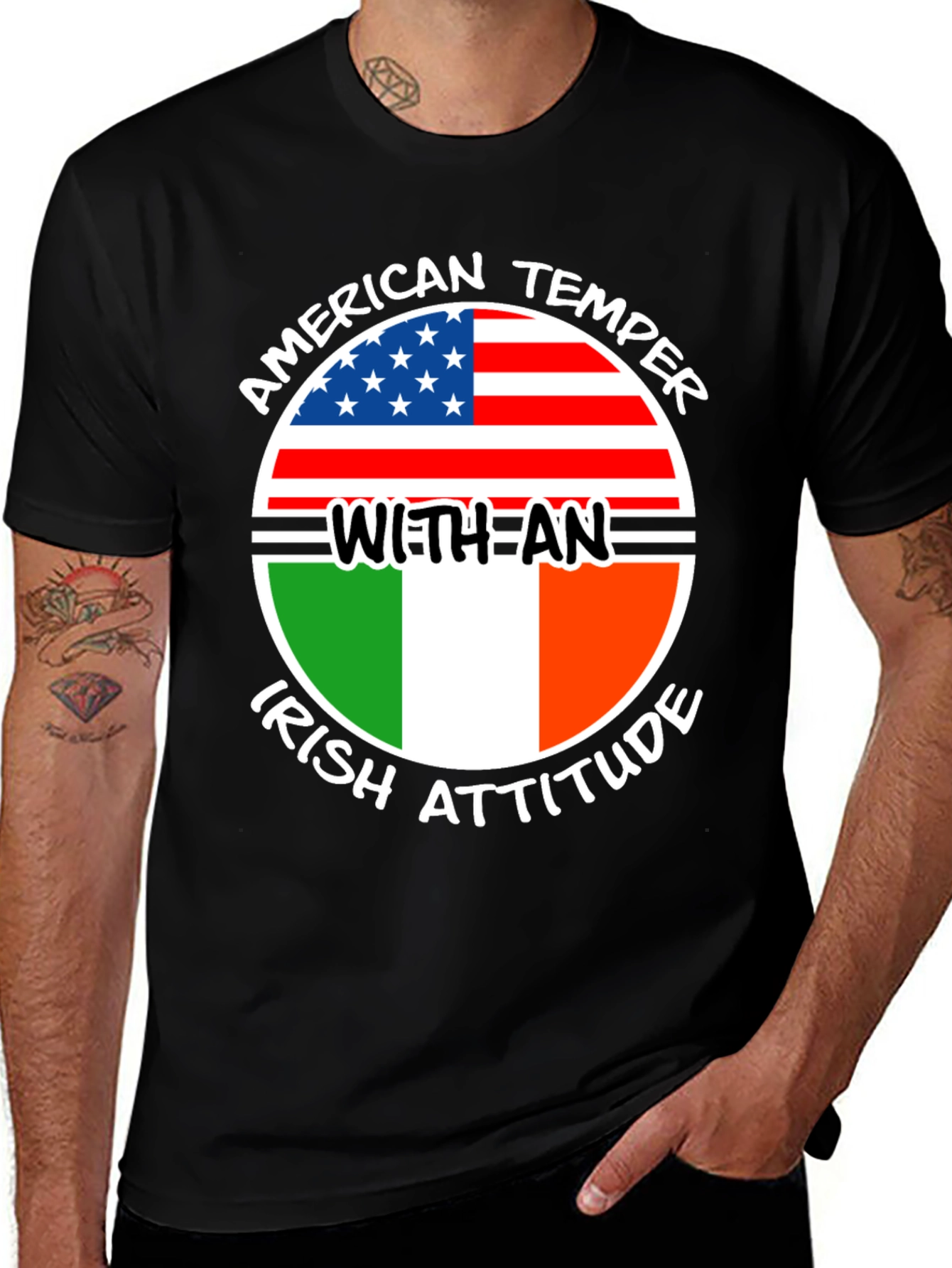 American Temper Irish Attitude Graphic T-Shirt