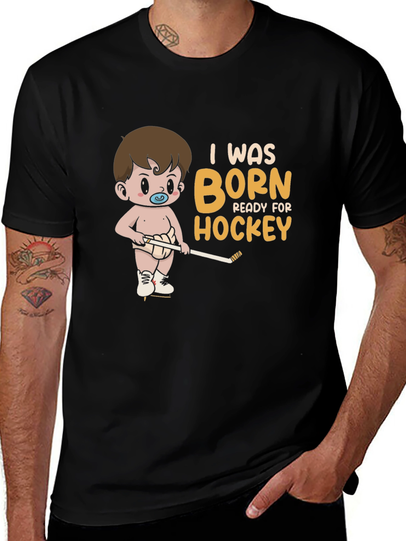 Variant 29 of Born Ready for Hockey T-Shirt