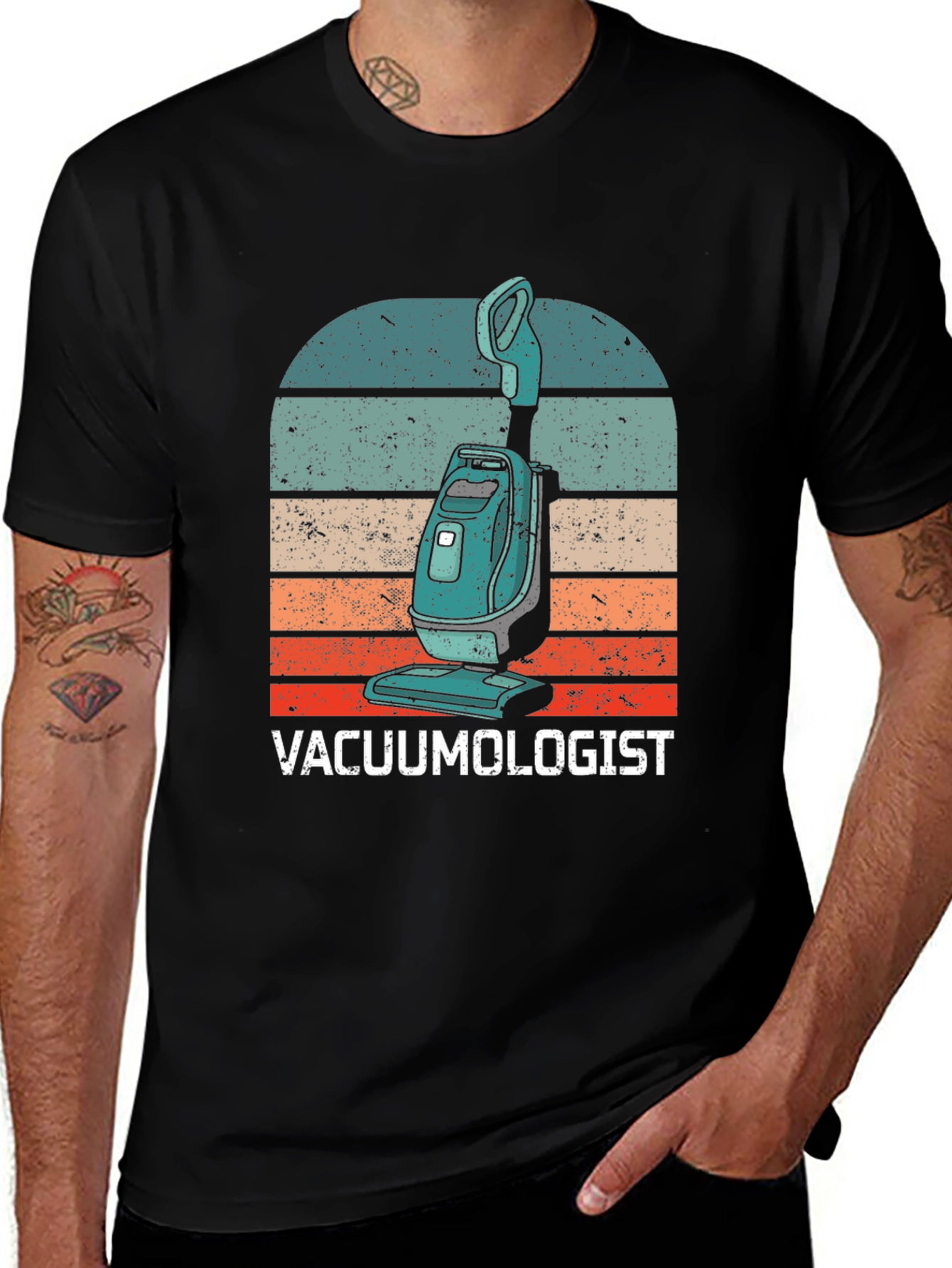 Variant 18 of Vacuumologist Retro Graphic T-Shirt - Cleaning Humor