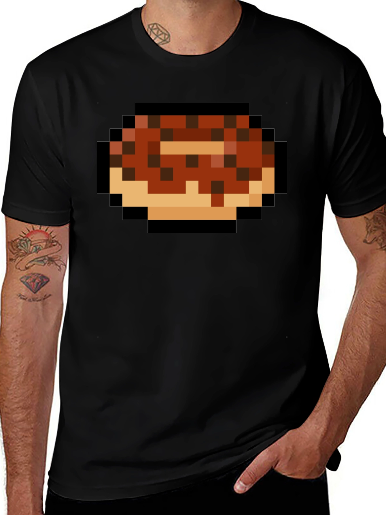 Variant 28 of Pixelated Donut T-Shirt - Retro Gaming Style