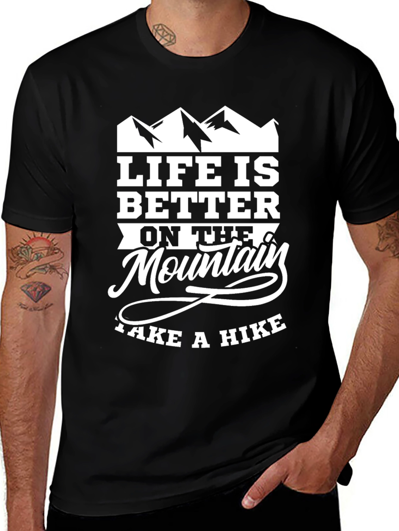 Variant 13 of Mountain Hiking T-Shirt - Life Is Better On The Mountain