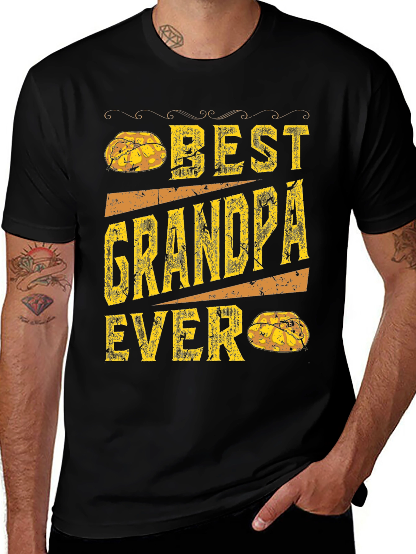Variant 12 of Best Grandpa Ever T-Shirt - Novelty Graphic Tee