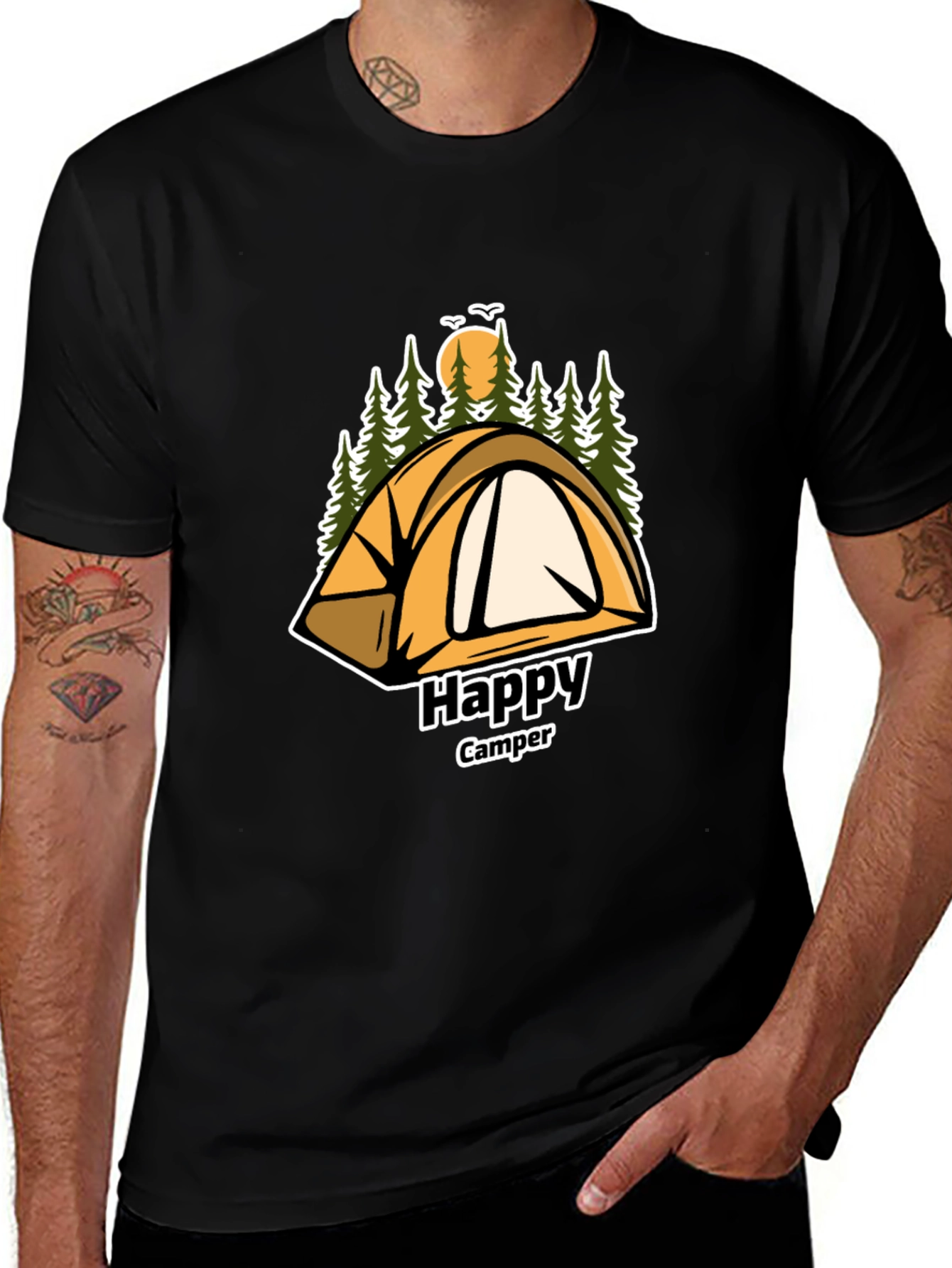 Variant 13 of Happy Camper Graphic T-Shirt - Adventure Awaits