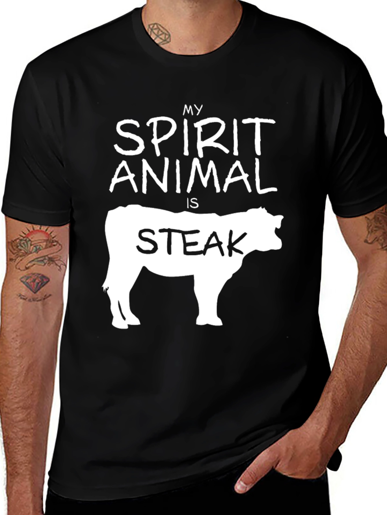 Variant 15 of My Spirit Animal is Steak Funny T-Shirt