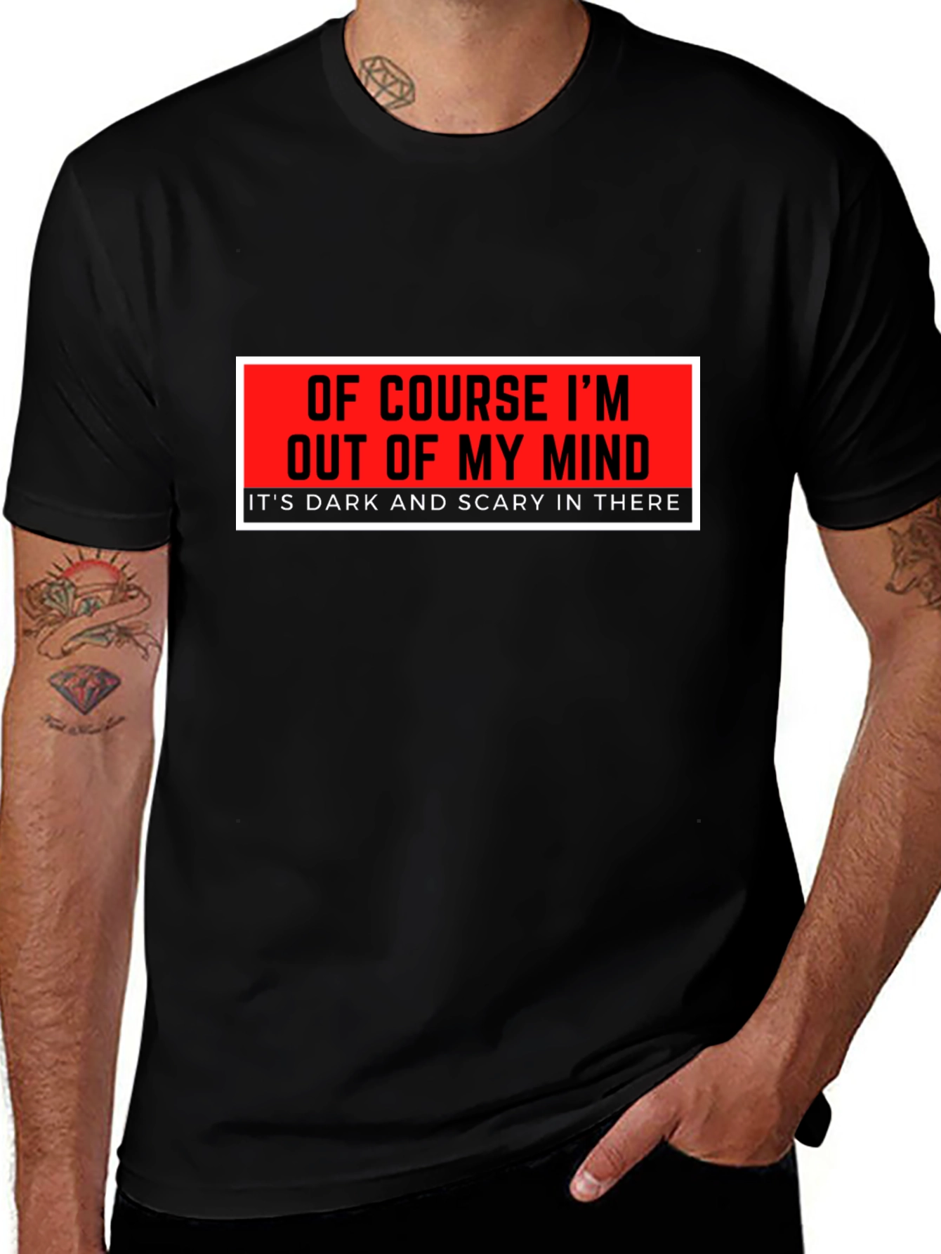 Variant 20 of Funny "Out of My Mind" Graphic T-Shirt