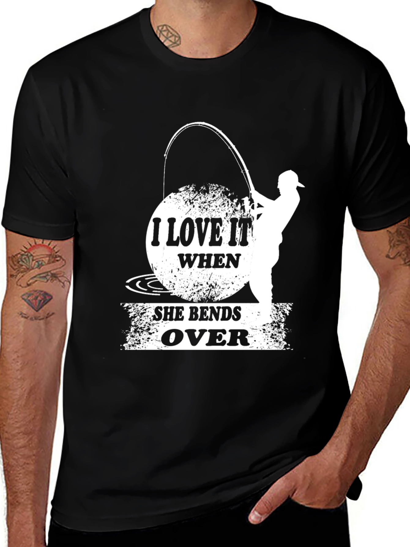 Variant 11 of I Love it When She Bends Over Fishing T-Shirt