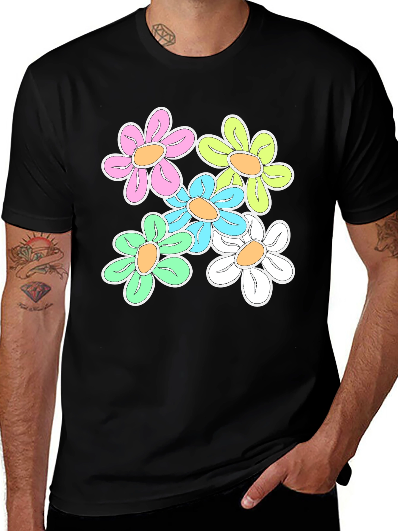 Variant 8 of Retro Flower Power T-Shirt
