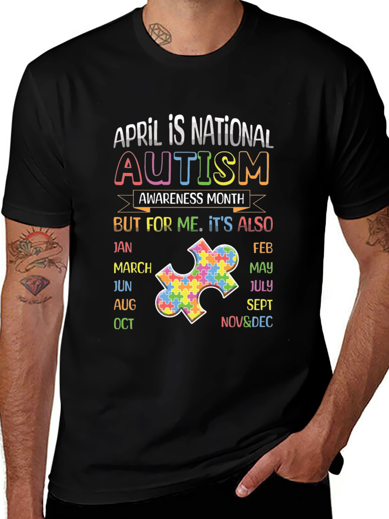 Variant 3 of Autism Awareness Month T-Shirt