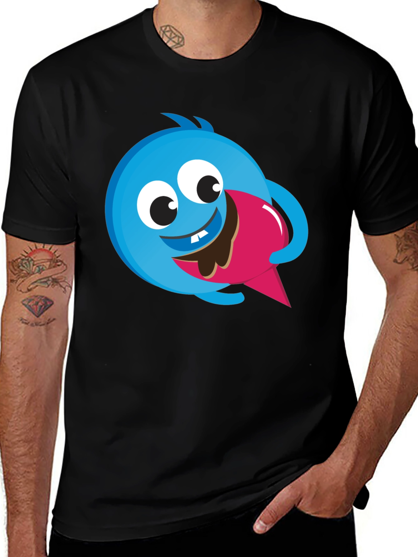 Variant 10 of Cartoon Monster Eating Ice Cream T-Shirt