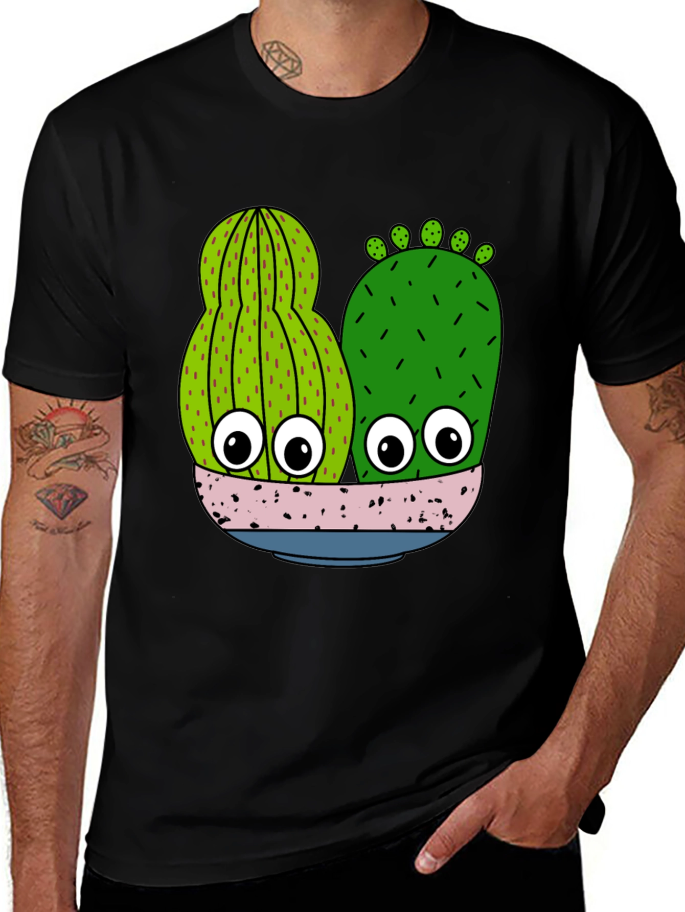 Variant 29 of Funny Cactus Graphic T-Shirt - Novelty Plant Lover Tee