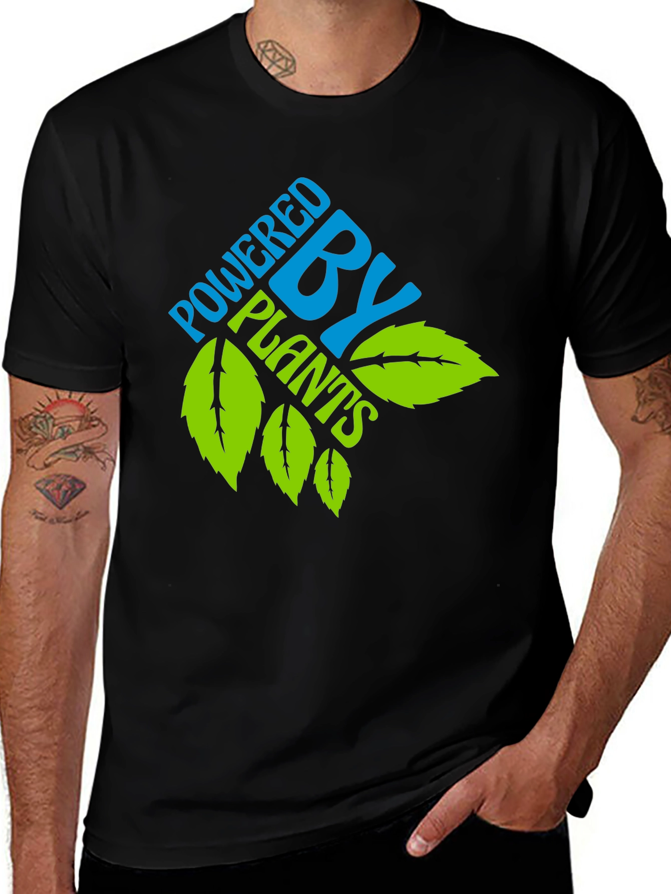 Variant 2 of Powered by Plants T-Shirt - Vegan Apparel