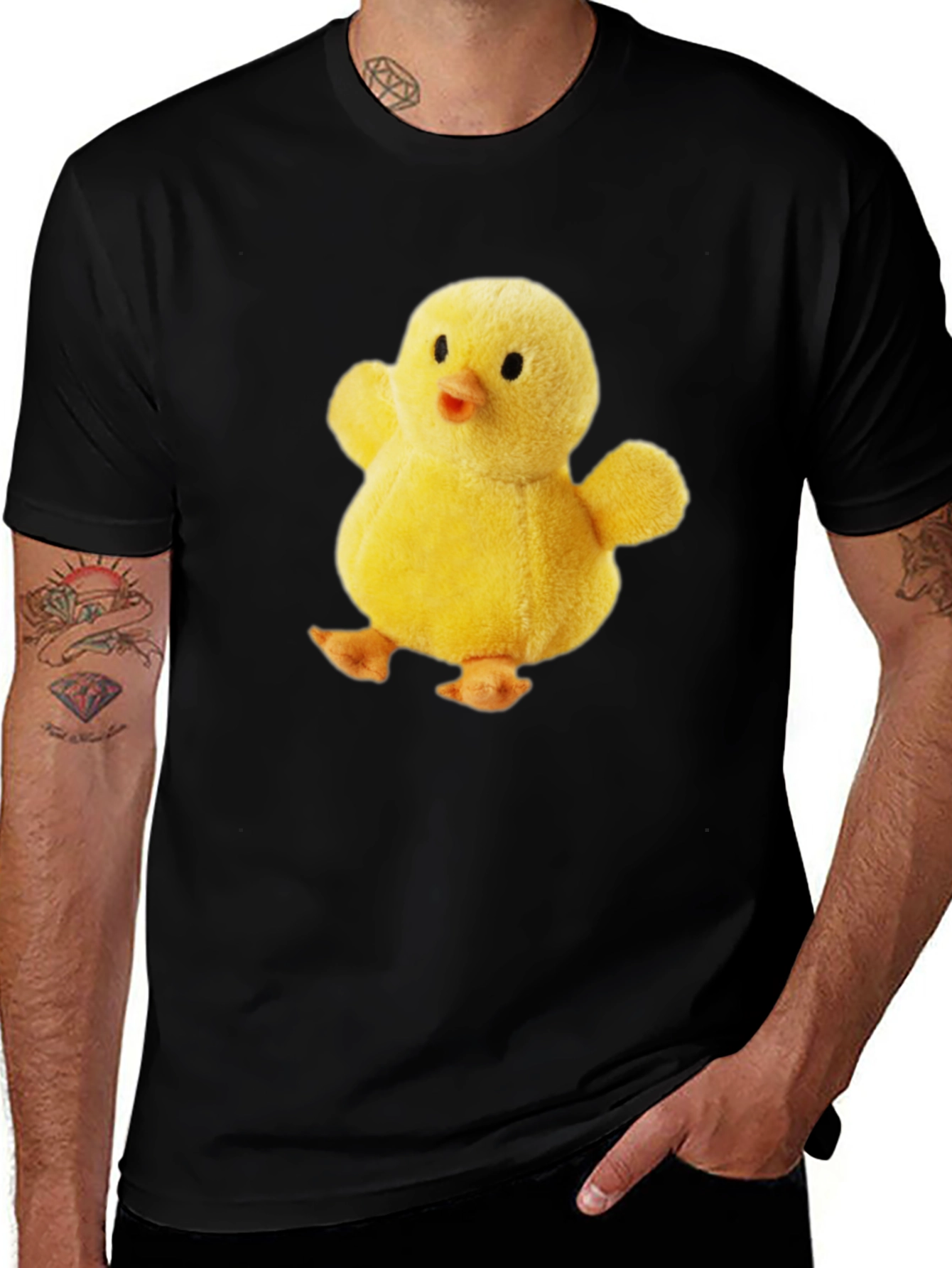Variant 17 of Cute Chick Plush Graphic T-Shirt