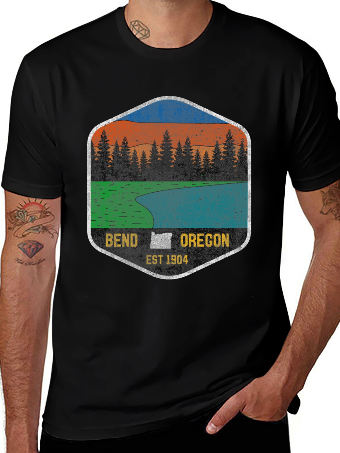Bend Oregon T-Shirt - EST 1904 Retro Graphic Tee