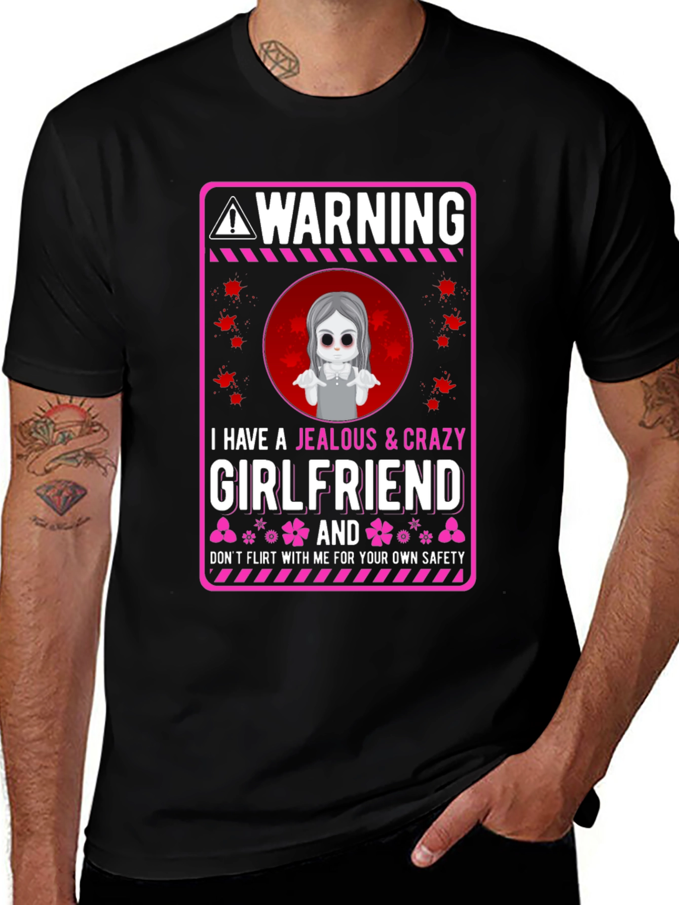 Variant 10 of Jealous Girlfriend Warning T-Shirt