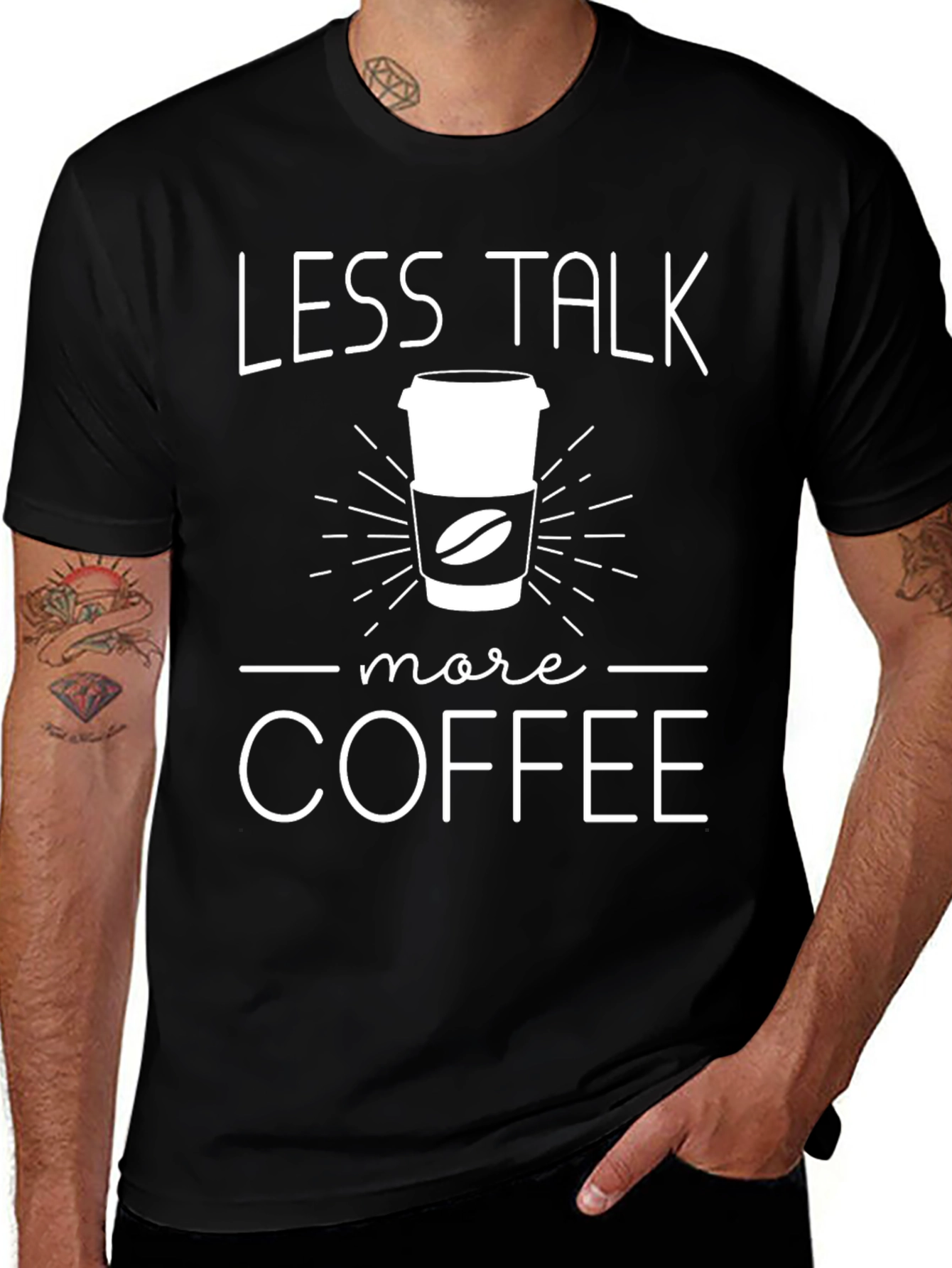 Variant 20 of Less Talk More Coffee Graphic T-Shirt
