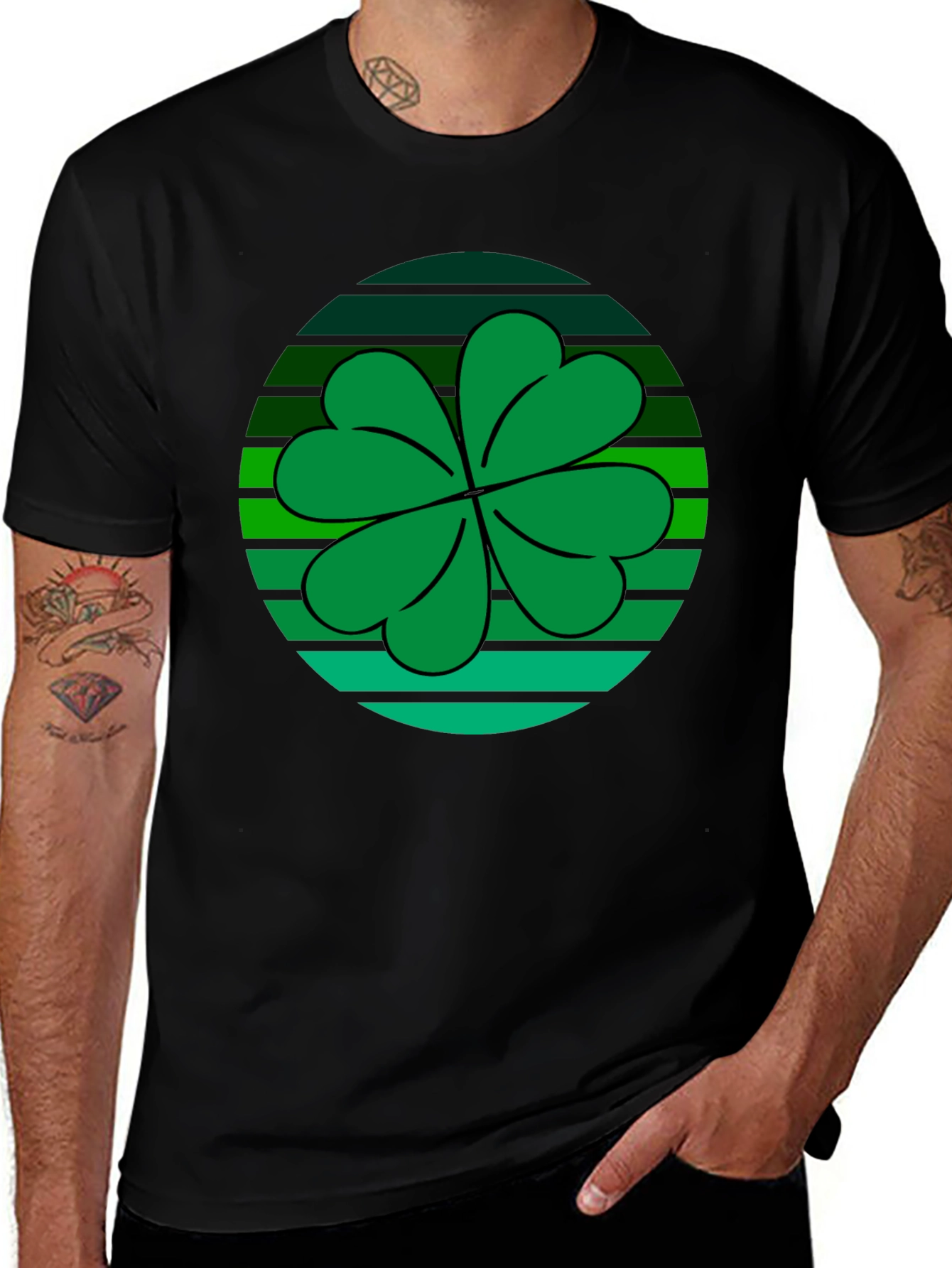 Lucky Shamrock Graphic T-Shirt - St. Patrick's Day