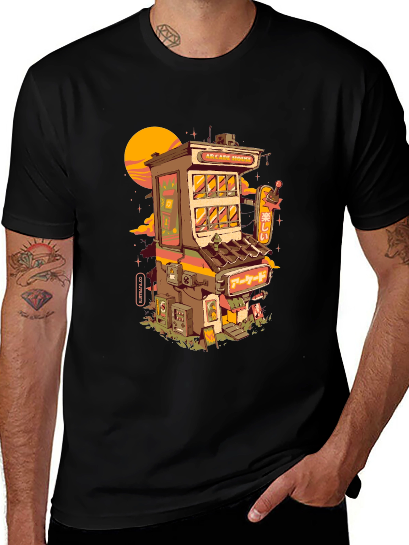 Variant 14 of Arcade House Graphic Tee - Retro Gaming T-Shirt