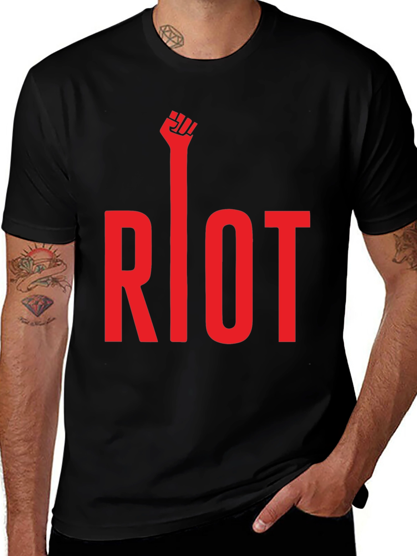 Variant 17 of Riot Fist T-Shirt - Bold Statement Tee
