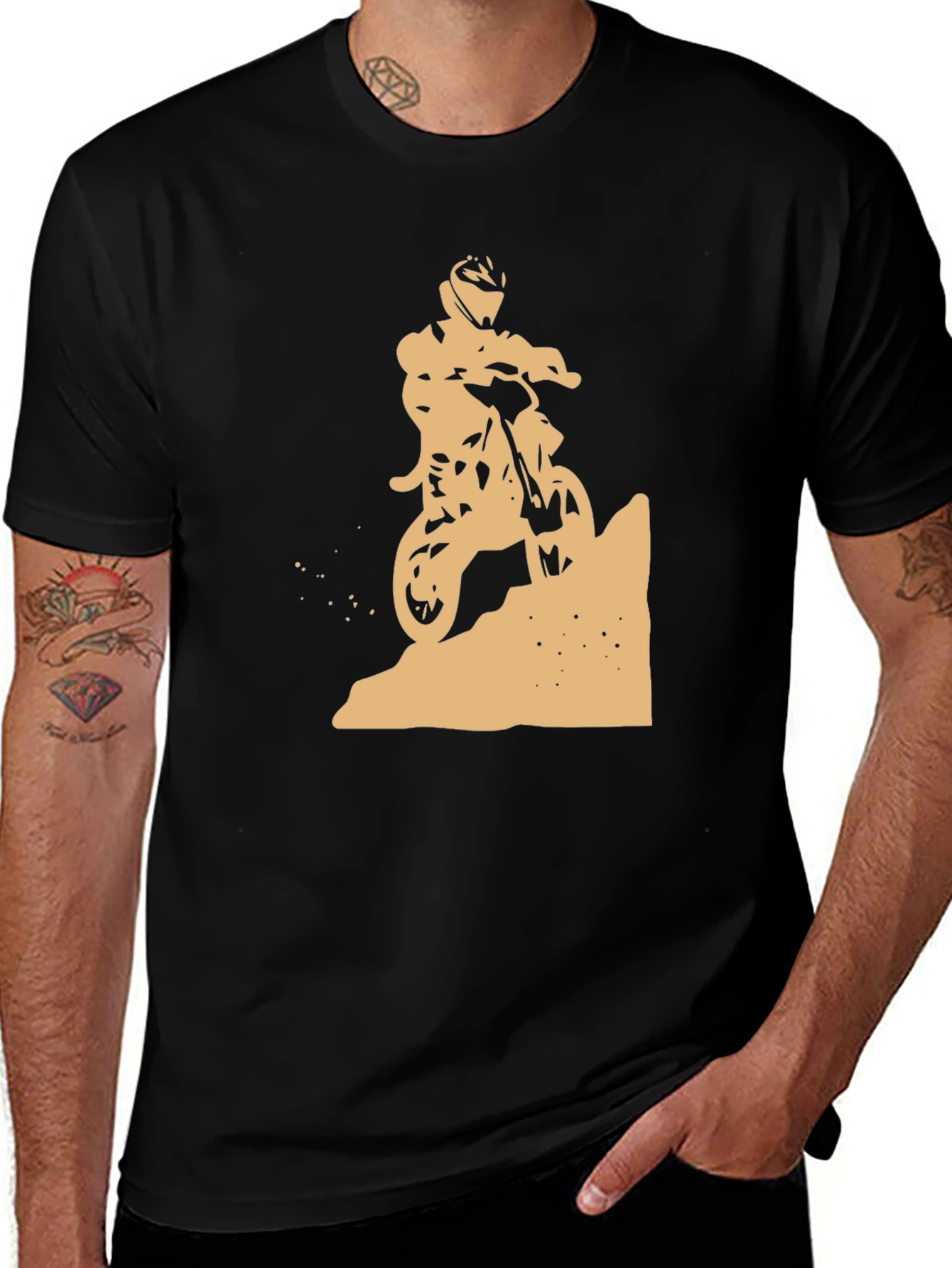 Variant 10 of Motocross Silhouette Graphic Tee