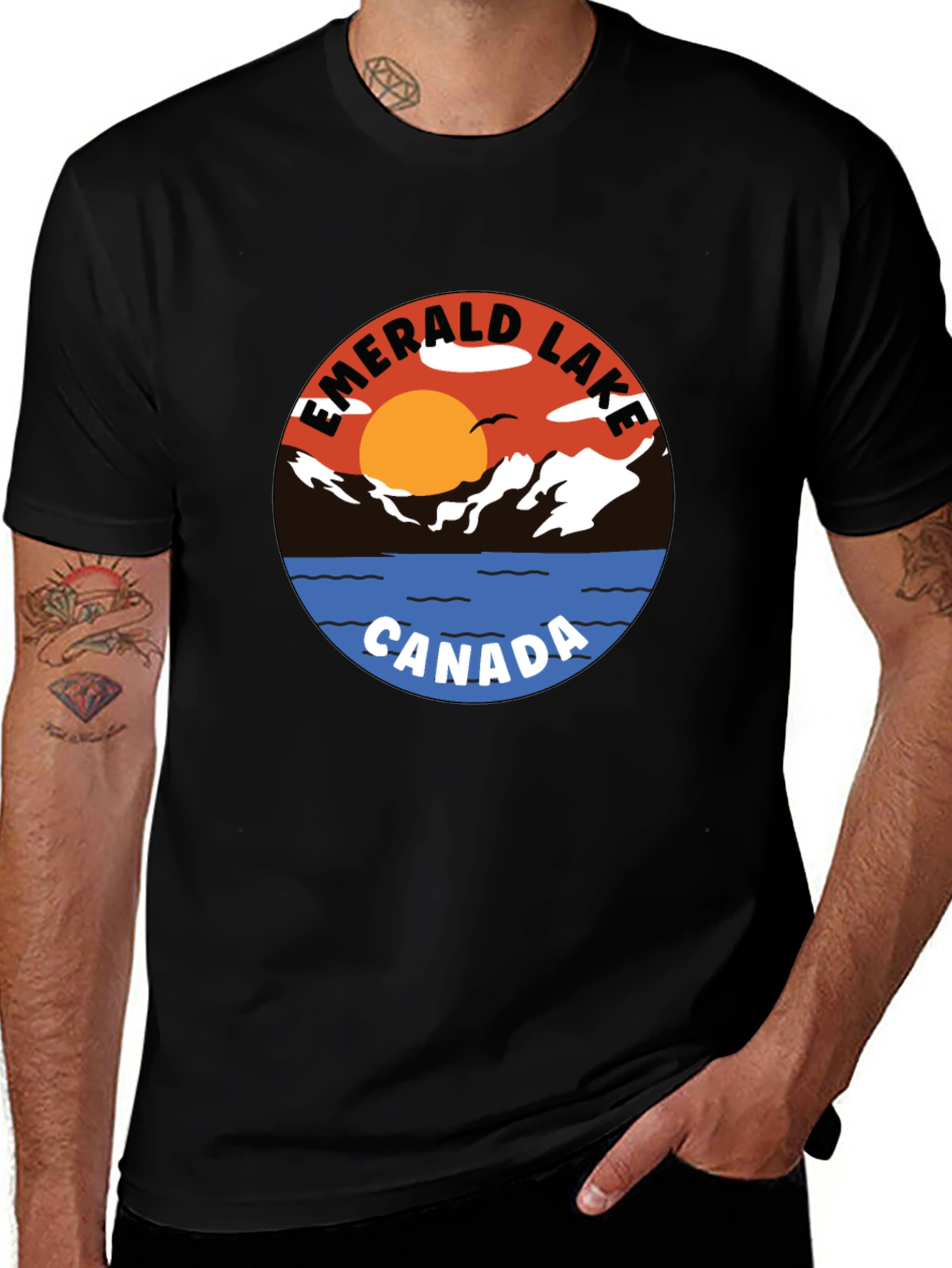Variant 8 of Emerald Lake Canada Graphic Tee