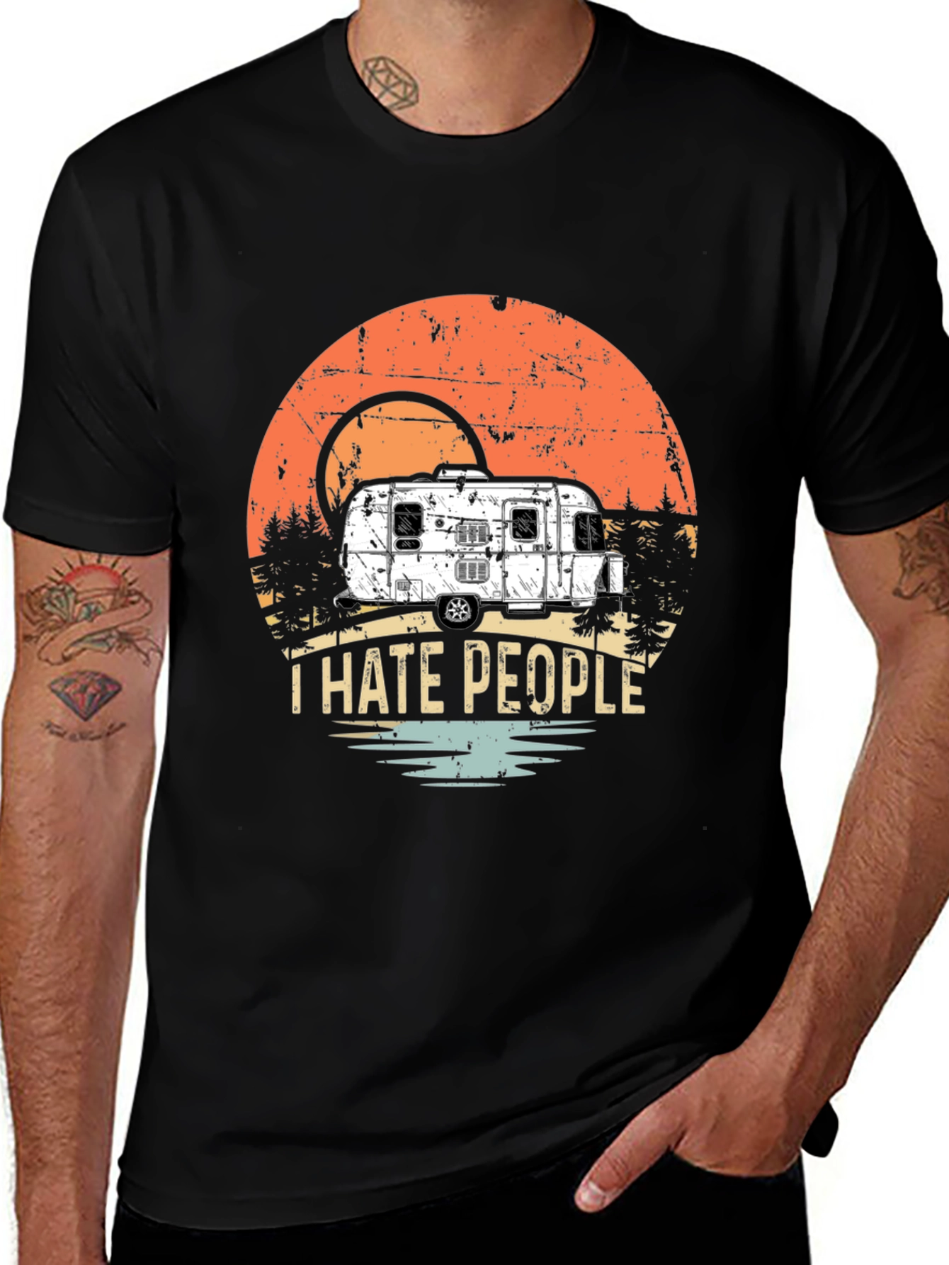 Variant 6 of I Hate People Camping T-Shirt