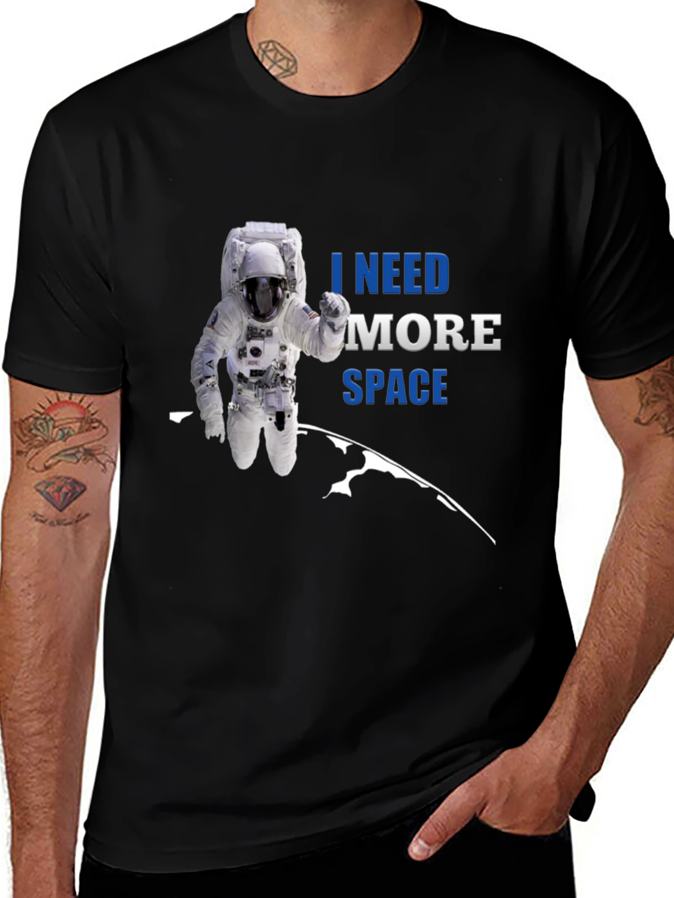 Variant 22 of I Need More Space Astronaut Graphic T-Shirt