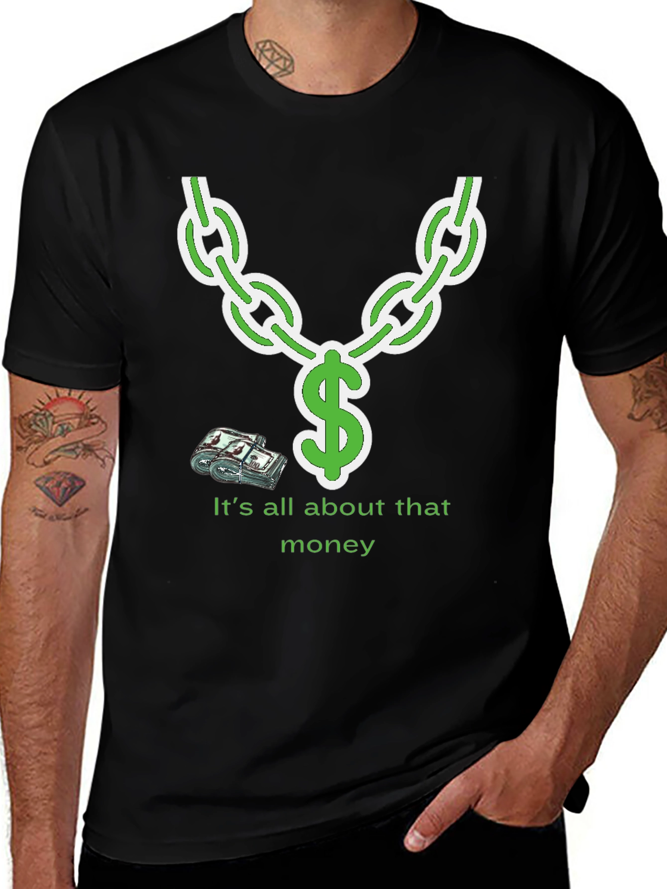 It's All About That Money Chain Graphic T-Shirt